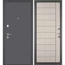 Дверь входная Бульдорс ТРАСТ МАСС 136 Графит букле - Ларче бьянко